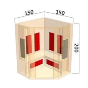 Health Company 6 sarokszauna - Image 3